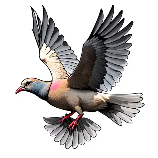 Dove Flying