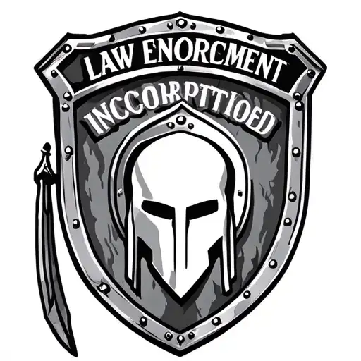 Spartan Shield With Law Enforcement Incorporated Within