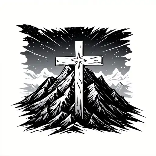 Cross On A Mountain