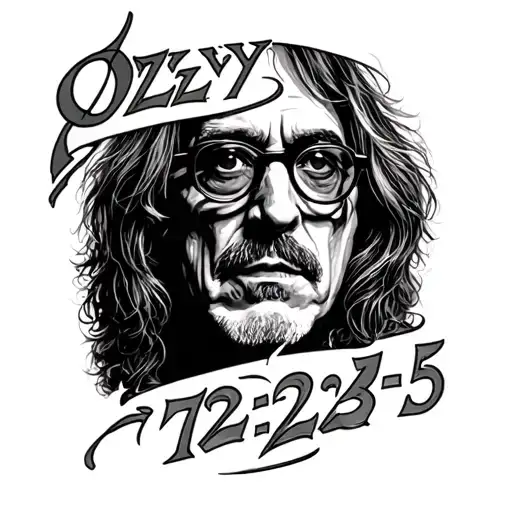 Ozzy With 12-3-48 To 7-22-25 With His Glasses In The O