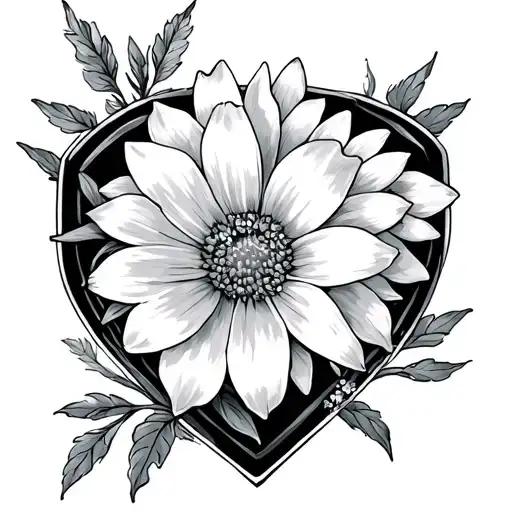 Home Plate And May Birth Flower Intertwined