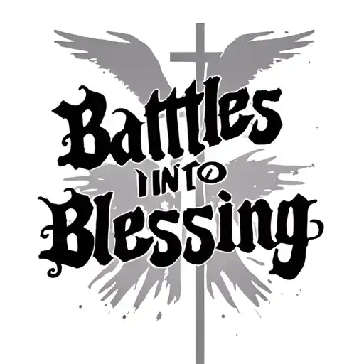 Cross With Words Battles Into Blessings