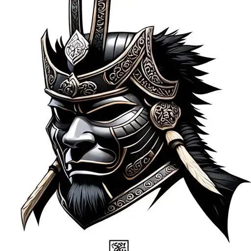 Scottish Samurai Omni Warrior Mask