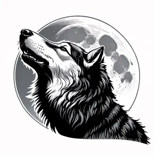 Wolf Howling At The Moon