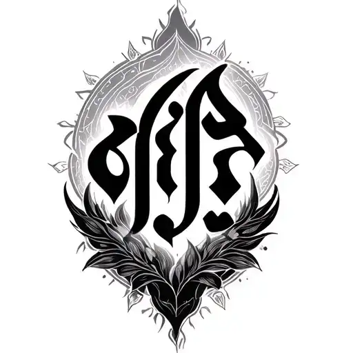 Mirage With Punjabi Alphabet