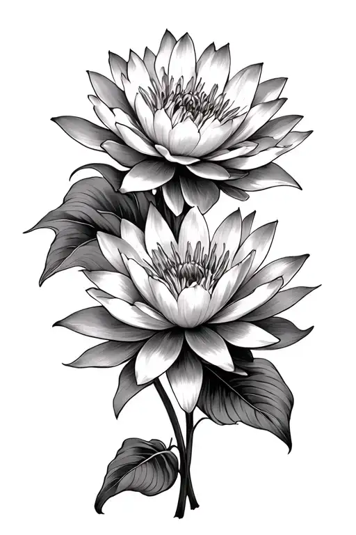 Marigold Water Lilly And Gladious Mixed Together