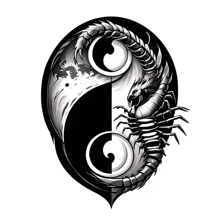 Yin Yang With Virgo Earth And Scorpio Scorpian