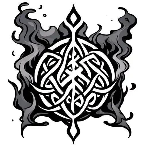 Tattoos Of Ancient Celtic Symbols To Protect Yourself With Smoke Background