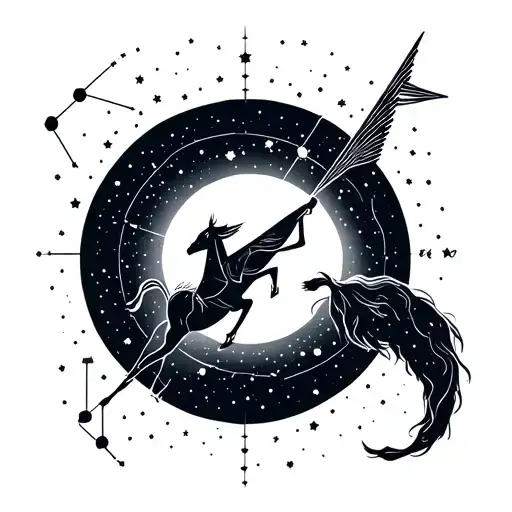 Sagittarius Stitch And Constellation