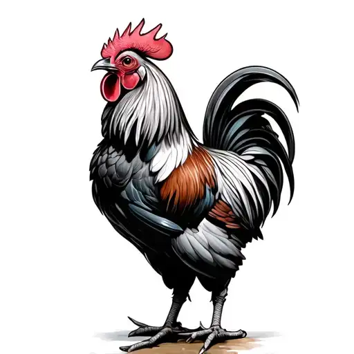Rooster Standing Tall