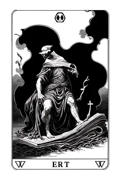 Tarot Letter The Madman The Character Escaping From The Letter
