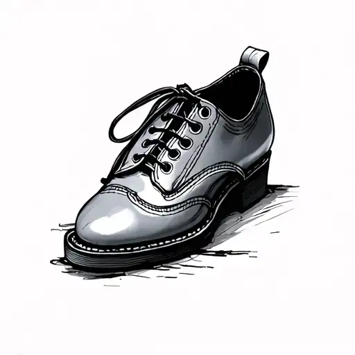 Line Art Tap Shoe