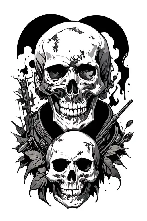 Soilder And Skulls