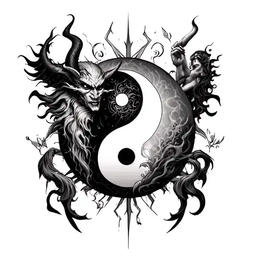 Devil And God On Yin Yang