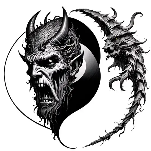 Devil And God On Yin Yang