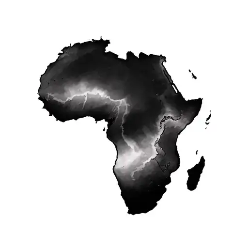 Africa Continent With New Zealand