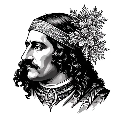 Snowfall Franklin Saint Tattoo Design