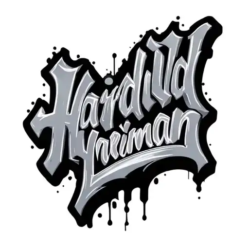 Graffiti Style Hardiman Name Written