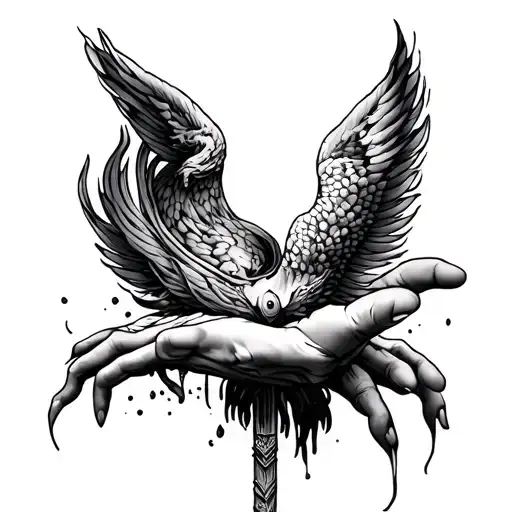 Hand Reaping From Chest