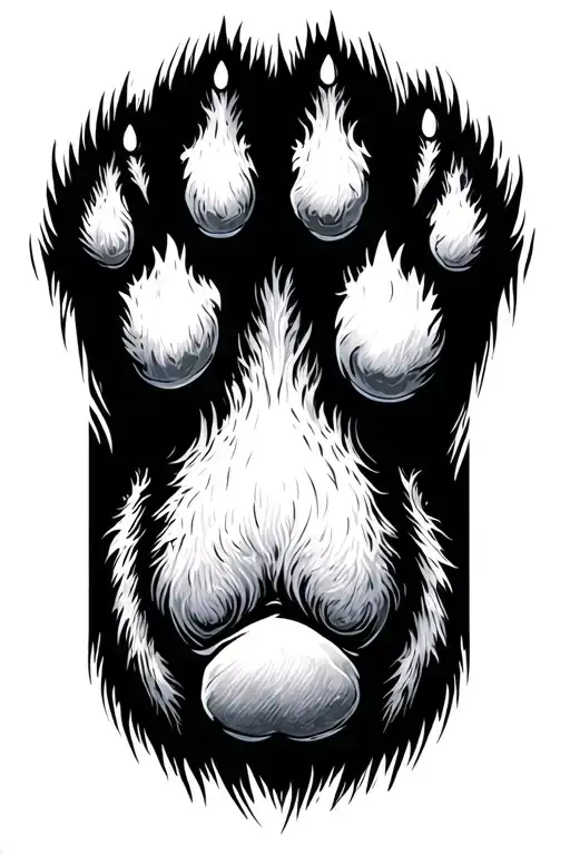 Wolf Paw Prints