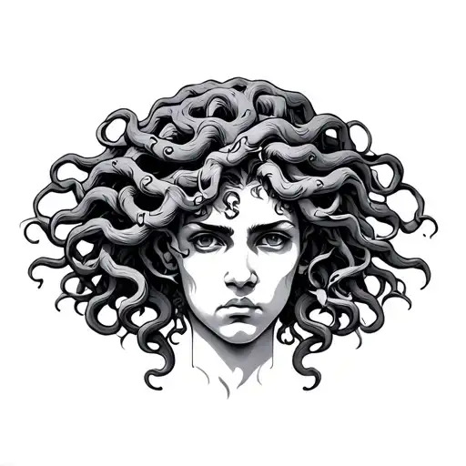 Traditional Medusa In The Style Of Cleon Patterson