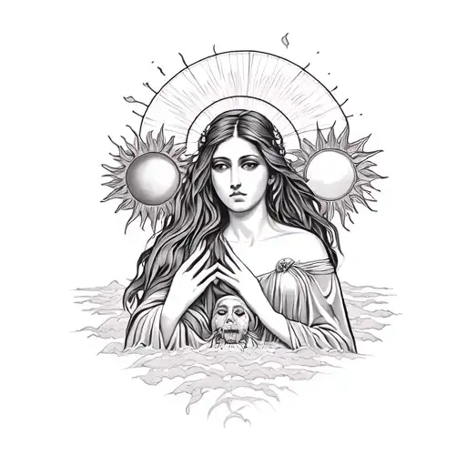 Mother With 2 Suns And A Tomb