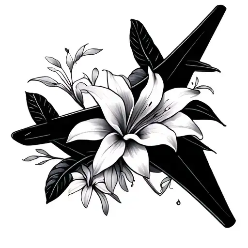 Plane And Lilies Wrapped