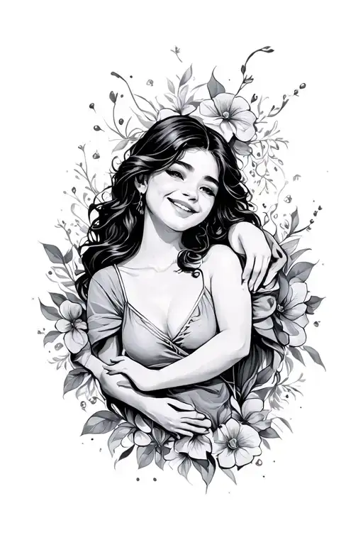 A Happy Scene Bade Only Out Of 2D Squares