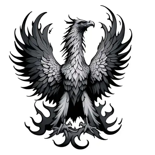 Phoenix With Flames