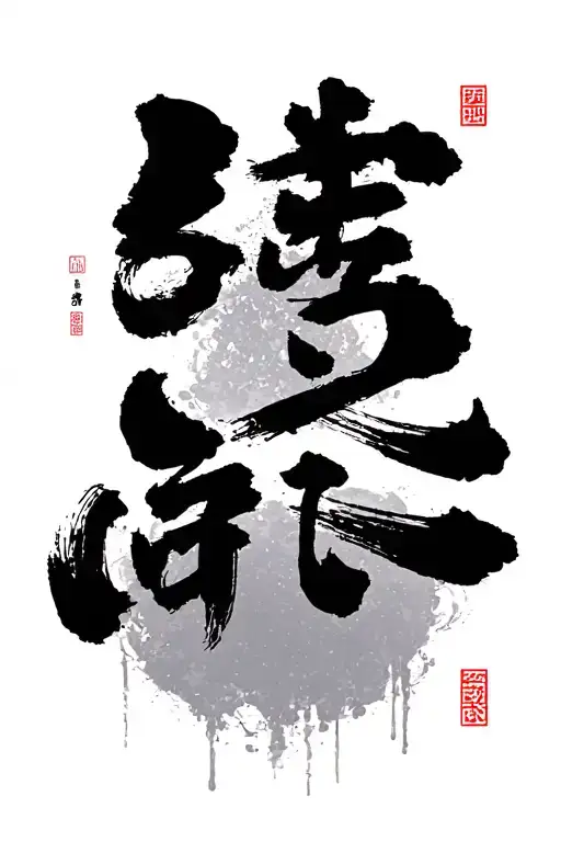 Japanese Lyrics With Fine Strokes