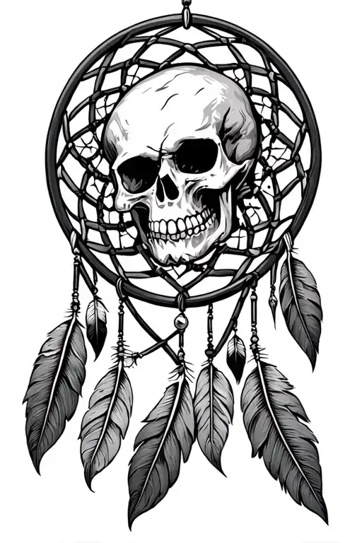 Celtic Skull Dream Catcher