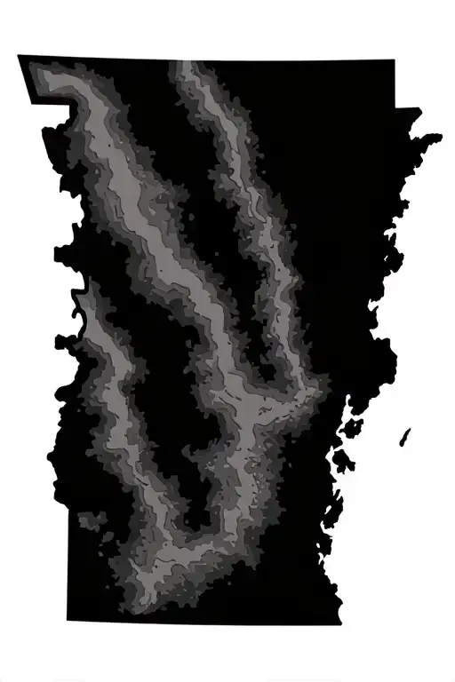 Arkansas Elevation Map