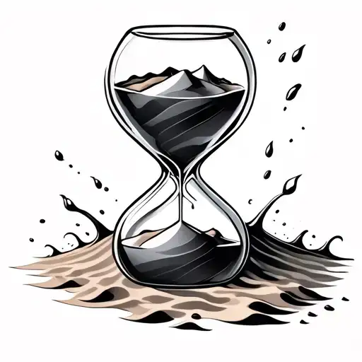 Hourglass Sand Falling