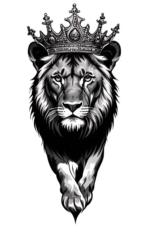 Lioness Wearing A Crown