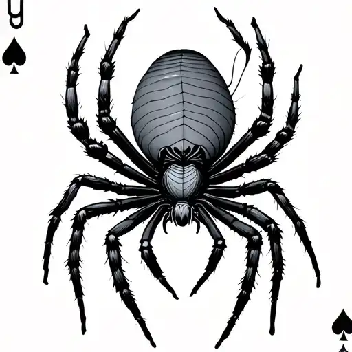 Spider And Card As