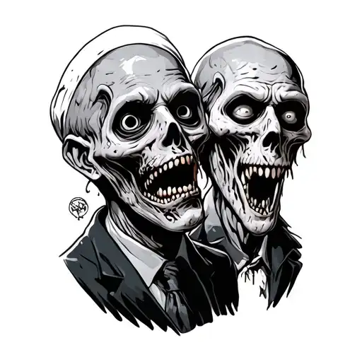 Pinky And The Bain As Zombies