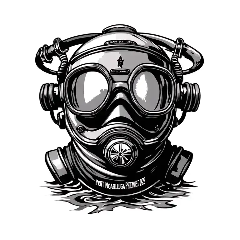 Diver Helmet With Port Noarlunga Premiers 2025 Prominently Displayed