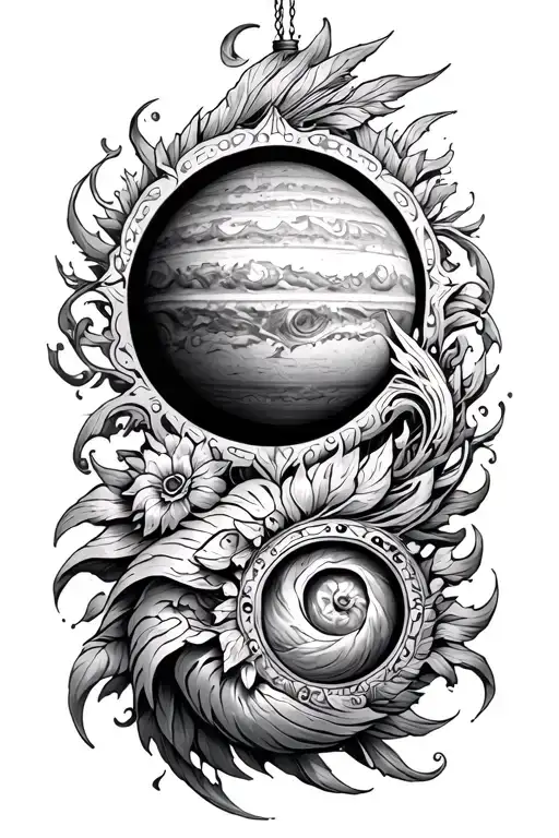 Jupiter Runa Fehu Ornament