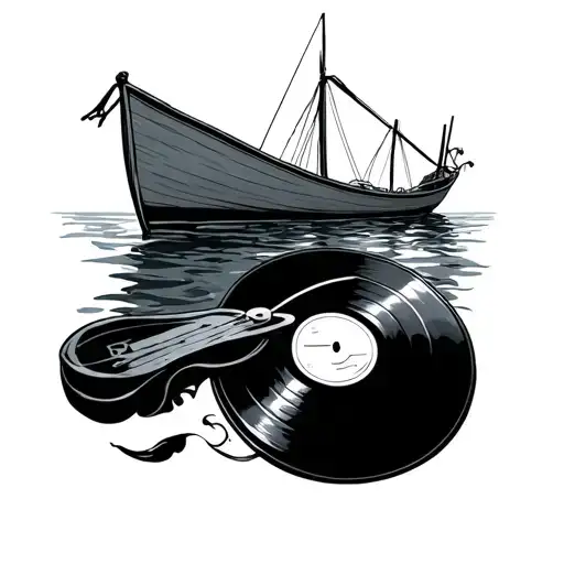 Vinyl Record Boat