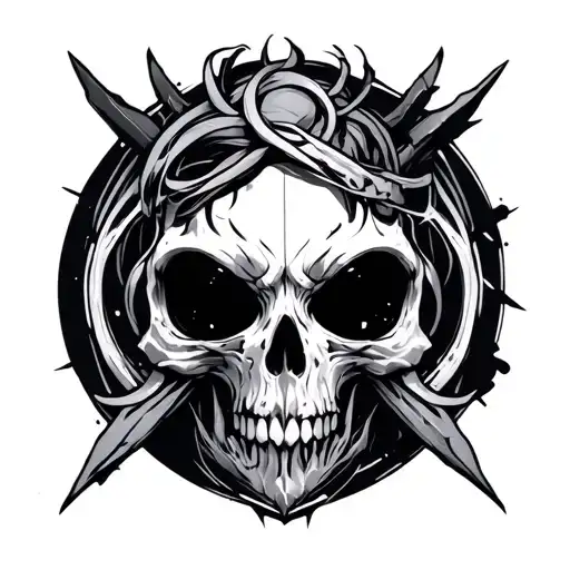 Cyber Sigilism Style Tattoo Design Inspired