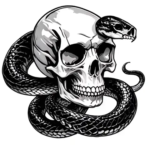 Skull And Snake