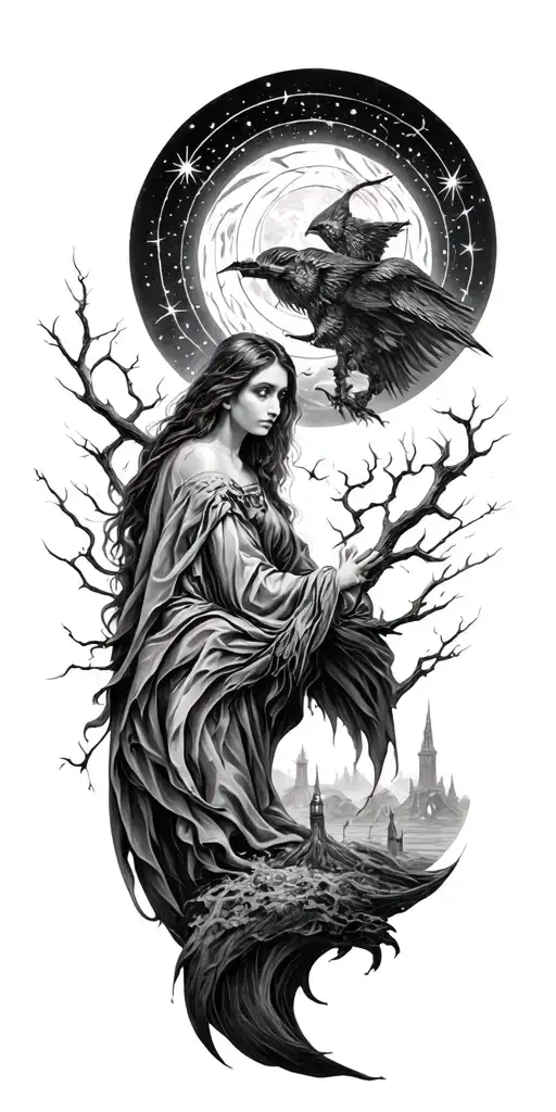 Gothic Celestial Scene