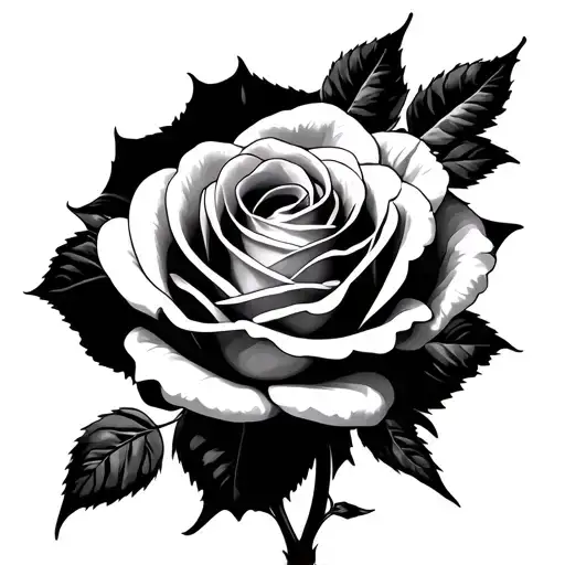 Red Rose With Black Background