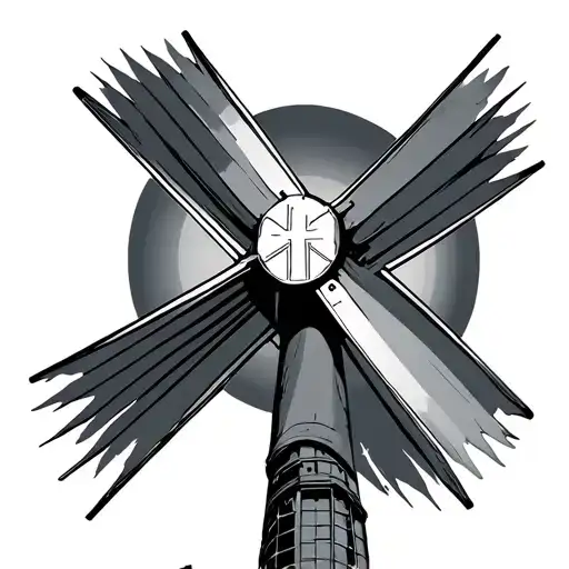 Wind Turbine With A Cross Made
