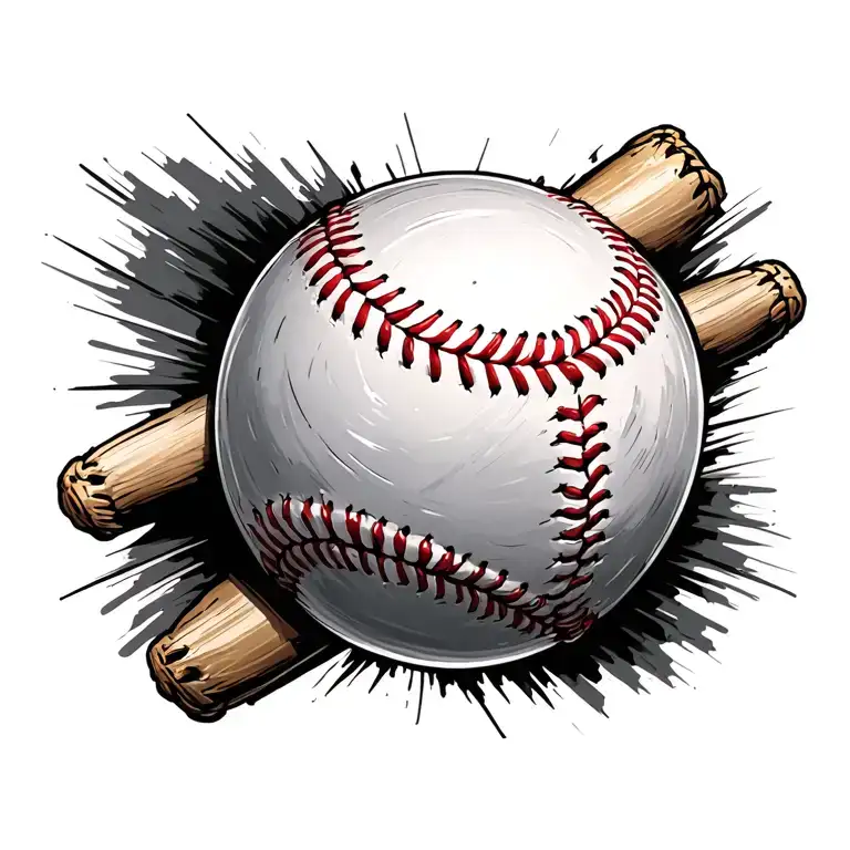 Baseball Stitching Over Scar