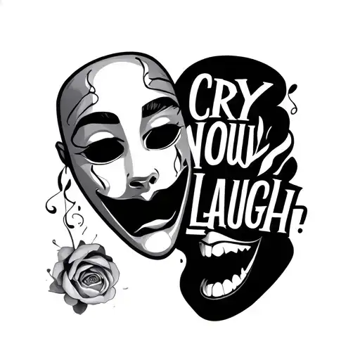 Cry Now Laugh Later Mask