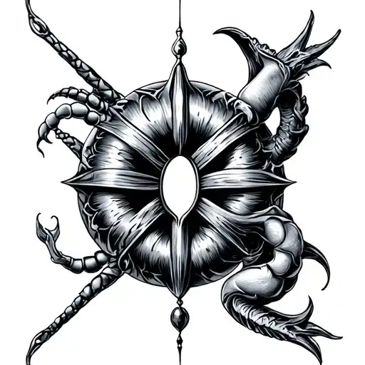 Cancer And Aquarius Symbol