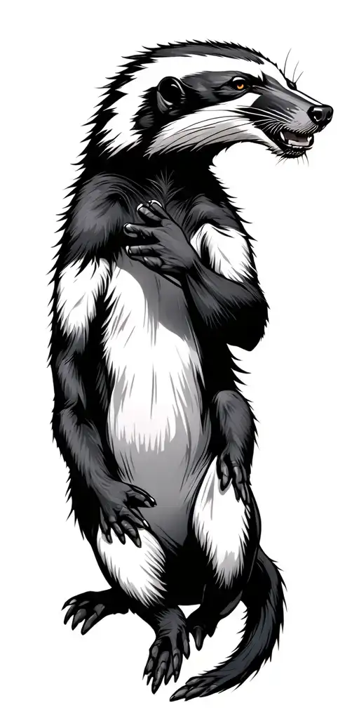 Honey Badger Attacking