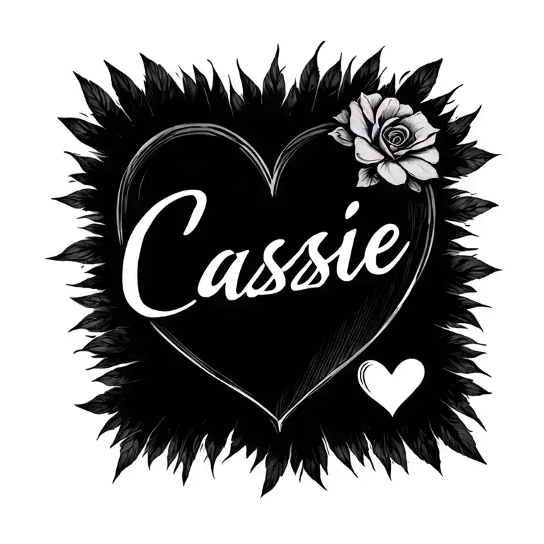 The Name Cassie With A Heart At The End