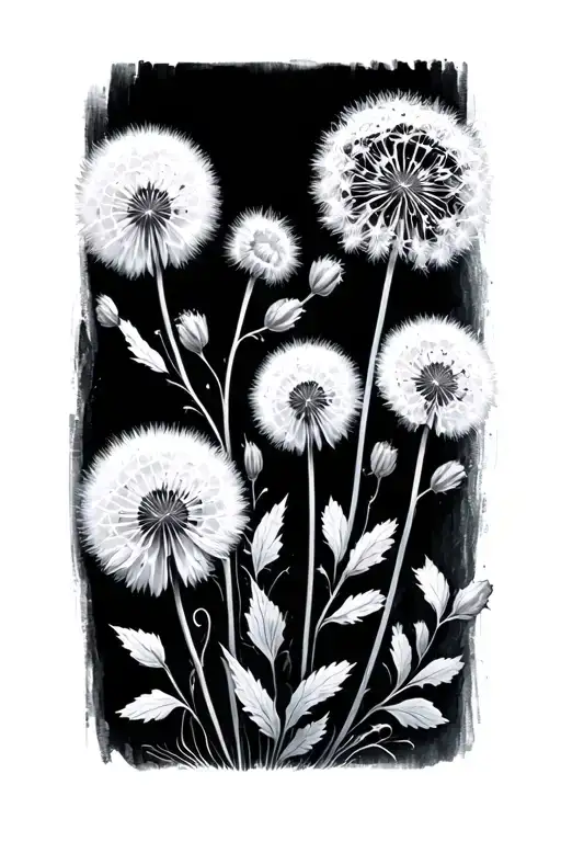 Dandilion And Flower